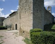 Castello di Montelagello (sec.XI) Mura esterne con bastione - Foto George Tatge